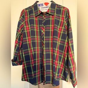 Plaid shirt, 97%cotton 3%spandex